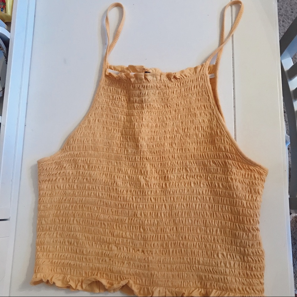 forever 21 yellow halter top